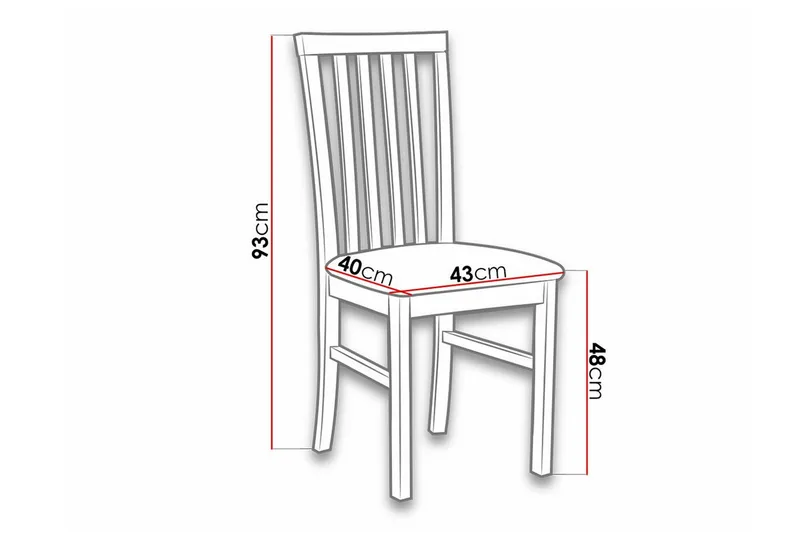 Roma Matstol Brown||Black - Møbler - Stoler - Spisestuestoler & kjøkkenstoler