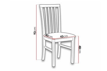 Roma Matstol Brown||Black - Møbler - Stoler - Spisestuestoler & kjøkkenstoler