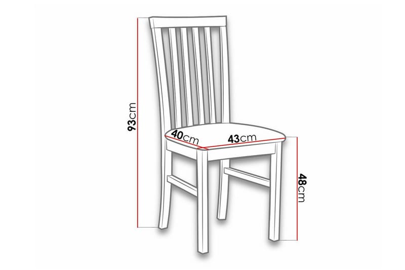Roma Matstol Brown||Black - Møbler - Stoler - Spisestuestoler & kjøkkenstoler