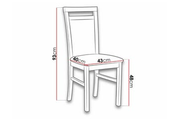Roma Spisestol - Svart - Møbler - Stoler - Spisestuestoler & kjøkkenstoler