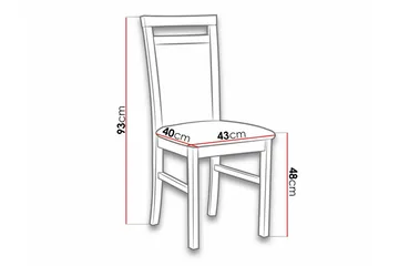 Roma Spisestol - Svart - Møbler - Stoler - Spisestuestoler & kjøkkenstoler