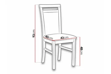 Roma Spisestol - Svart - Møbler - Stoler - Spisestuestoler & kjøkkenstoler