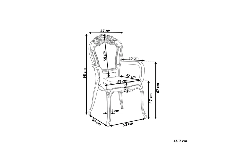 Ronshausen Stol 2-pk - Svart - Møbler - Stoler - Spisestuestoler & kjøkkenstoler