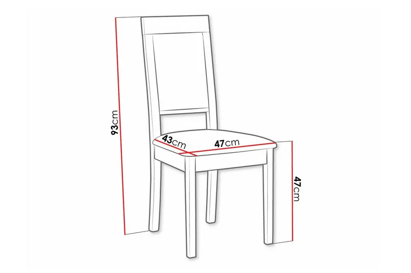 Rowden Spisestol - Grå - Møbler - Stoler - Spisestuestoler & kjøkkenstoler