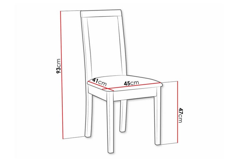 Rowden Spisestol - Svart - Møbler - Stoler - Spisestuestoler & kjøkkenstoler