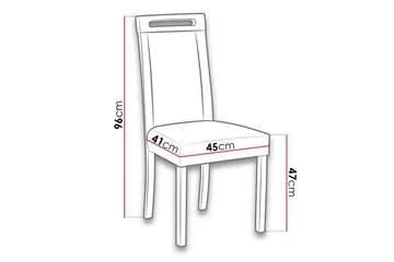 Rowden Spisestol - Svart - Møbler - Stoler - Spisestuestoler & kjøkkenstoler