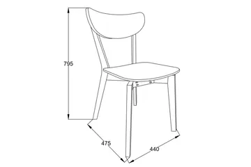 Roxby Stol Eik - Møbler - Stoler - Spisestuestoler & kjøkkenstoler