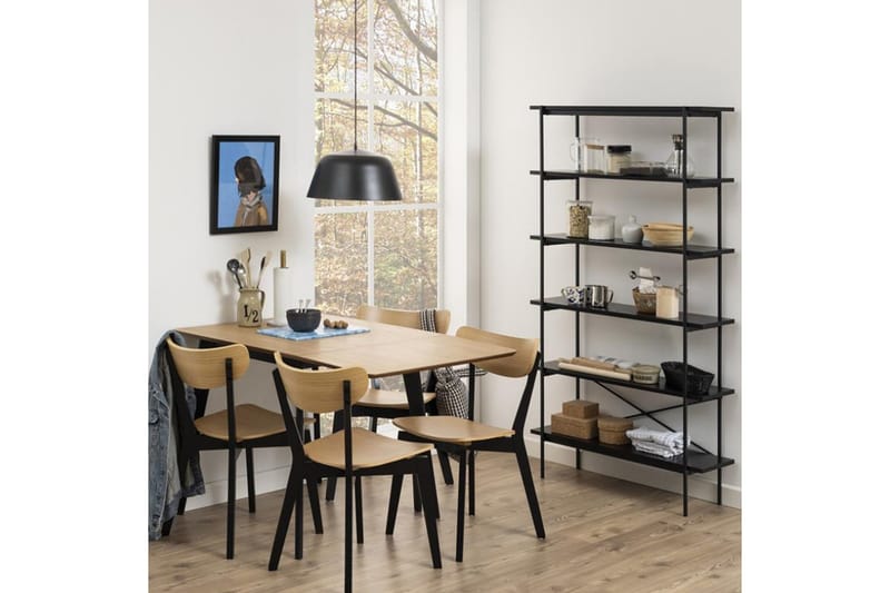 Roxby Stol Eik/Svart - Møbler - Stoler - Spisestuestoler & kjøkkenstoler