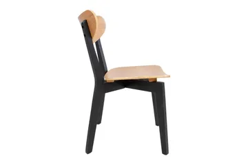 Roxby Stol Eik/Svart - Møbler - Stoler - Spisestuestoler & kjøkkenstoler