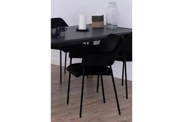 Schoer Karmstol - Svart/Matt Svart - Møbler - Stoler - Spisestuestoler & kjøkkenstoler