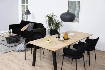 Schoer Karmstol - Svart/Matt Svart - Møbler - Stoler - Spisestuestoler & kjøkkenstoler