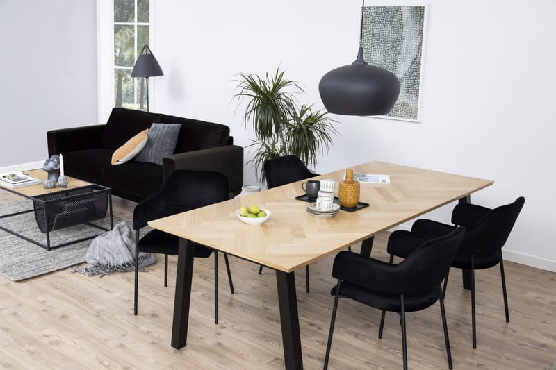 Schoer Karmstol - Svart/Matt Svart - Møbler - Stoler - Spisestuestoler & kjøkkenstoler