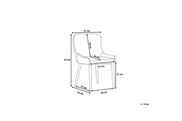 Solano Stol 2-pk - Brun - Møbler - Stoler - Spisestuestoler & kjøkkenstoler