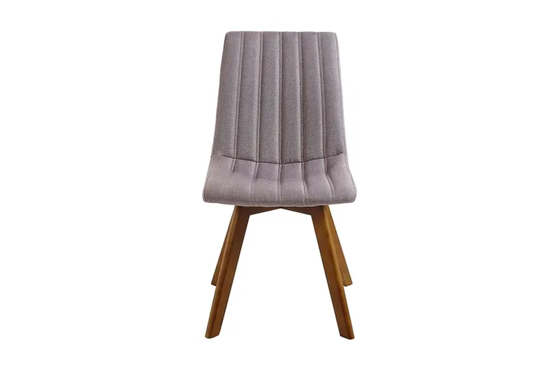 Spisestol 2 stk brungrå CALGARY - Grå - Møbler - Stoler - Spisestuestoler & kjøkkenstoler