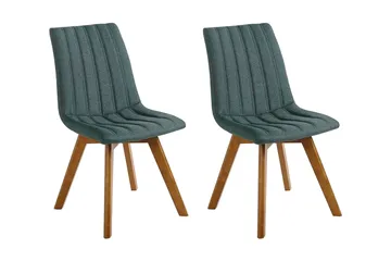 Spisestol 2 stk Mørkegrønn CALGARY - Grønn - Møbler - Stoler - Spisestuestoler & kjøkkenstoler