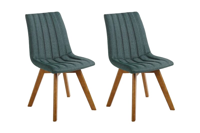 Spisestol 2 stk Mørkegrønn CALGARY - Grønn - Møbler - Stoler - Spisestuestoler & kjøkkenstoler