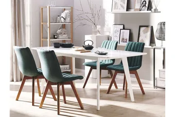 Spisestol 2 stk Mørkegrønn CALGARY - Grønn - Møbler - Stoler - Spisestuestoler & kjøkkenstoler