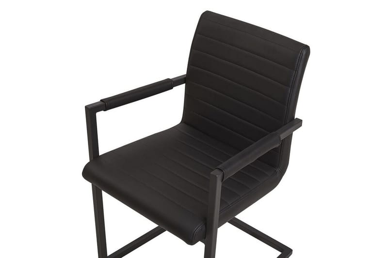 Spisestol 2- pk - Kunstlær/Svart - Møbler - Stoler - Spisestuestoler & kjøkkenstoler