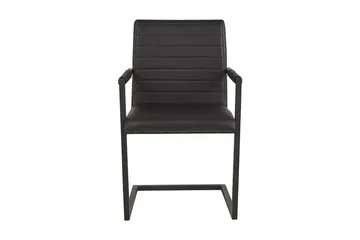 Spisestol 2- pk - Kunstlær/Svart - Møbler - Stoler - Spisestuestoler & kjøkkenstoler