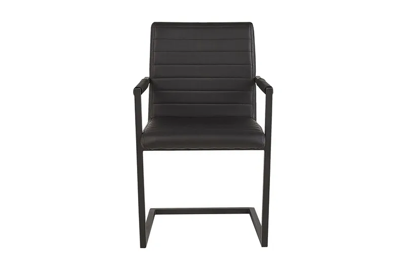 Spisestol 2- pk - Kunstlær/Svart - Møbler - Stoler - Spisestuestoler & kjøkkenstoler