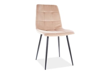 Fløyel/Beige/Svart