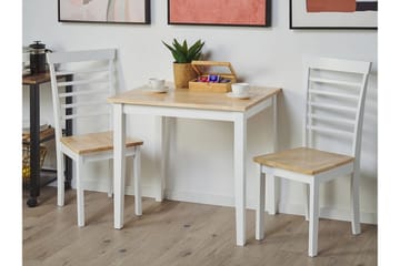 Spisestol Coulby 2-pk - Hvit/Lyst Tre - Møbler - Stoler - Spisestuestoler & kjøkkenstoler