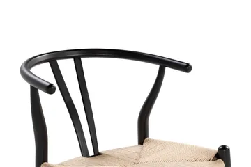 Spisestol Dastoori - Svart / Natur / Beige - Møbler - Stoler - Spisestuestoler & kjøkkenstoler