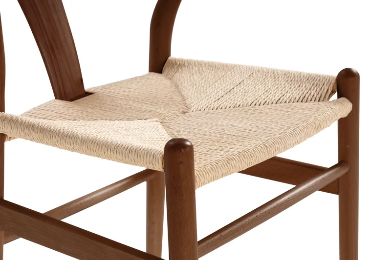 Spisestol Dastoori - Valnøtt / Tre / Beige - Møbler - Stoler - Spisestuestoler & kjøkkenstoler