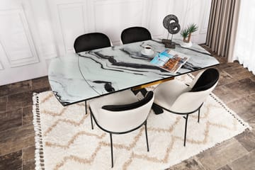 Spisestol Drickby - Svart/Beige - Møbler - Stoler - Spisestuestoler & kjøkkenstoler
