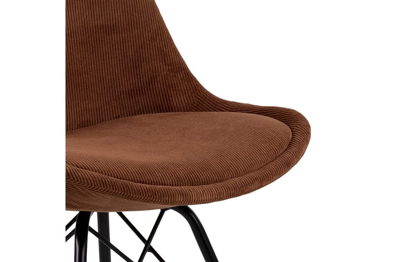 Spisestol Gusten - Oransje/Svart - Møbler - Stoler - Spisestuestoler & kjøkkenstoler