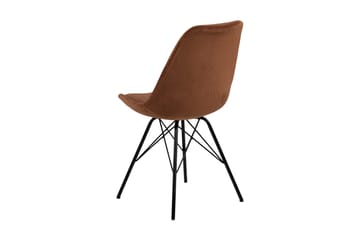 Spisestol Gusten - Oransje/Svart - Møbler - Stoler - Spisestuestoler & kjøkkenstoler