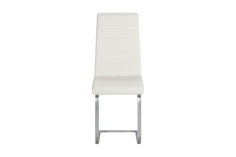 Spisestol Jack Kunstlær - Hvit/Krom - Møbler - Stoler - Spisestuestoler & kjøkkenstoler