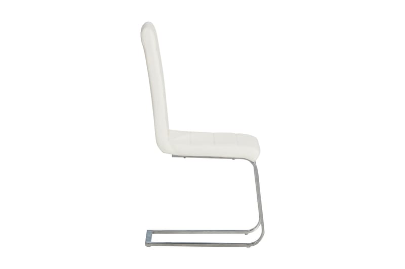 Spisestol Jack Kunstlær - Hvit/Krom - Møbler - Stoler - Spisestuestoler & kjøkkenstoler