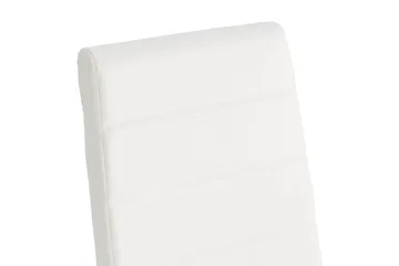 Spisestol Jack Kunstlær - Hvit/Krom - Møbler - Stoler - Spisestuestoler & kjøkkenstoler