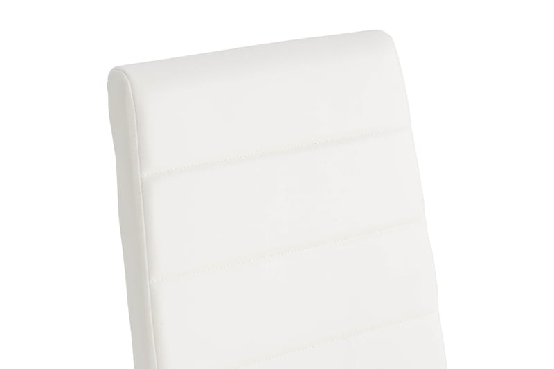 Spisestol Jack Kunstlær - Hvit/Krom - Møbler - Stoler - Spisestuestoler & kjøkkenstoler