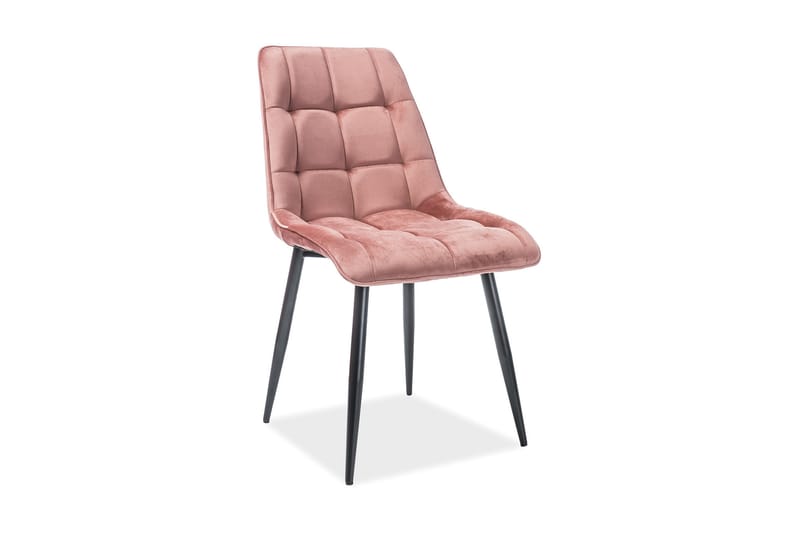 Spisestol Labaie - Fløyel/Rosa - Møbler - Stoler - Spisestuestoler & kjøkkenstoler