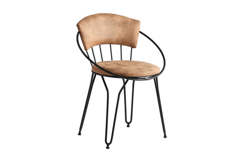 Spisestol Laggartorp - Svart/Beige - Møbler - Stoler - Spisestuestoler & kjøkkenstoler