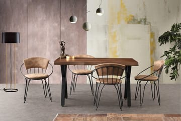 Spisestol Laggartorp - Svart/Beige - Møbler - Stoler - Spisestuestoler & kjøkkenstoler