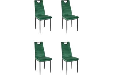 Spisestol Manning - Fløyel/MørkeGrønn - Møbler - Stoler - Spisestuestoler & kjøkkenstoler