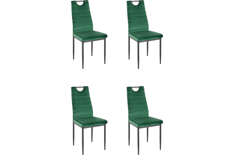 Spisestol Manning - Fløyel/MørkeGrønn - Møbler - Stoler - Spisestuestoler & kjøkkenstoler