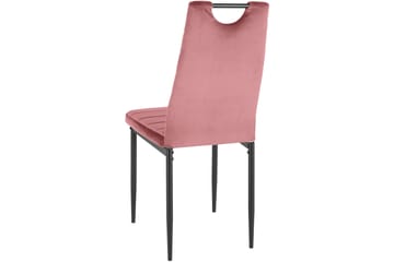 Spisestol Manning - Fløyel/Rosa - Møbler - Stoler - Spisestuestoler & kjøkkenstoler