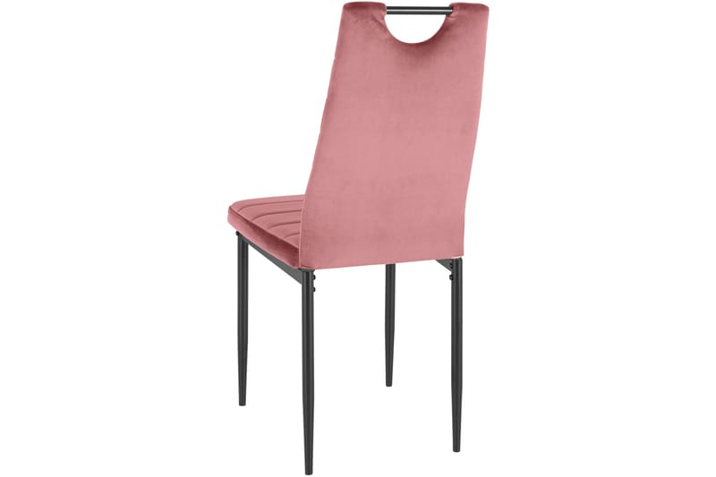 Spisestol Manning - Fløyel/Rosa - Møbler - Stoler - Spisestuestoler & kjøkkenstoler