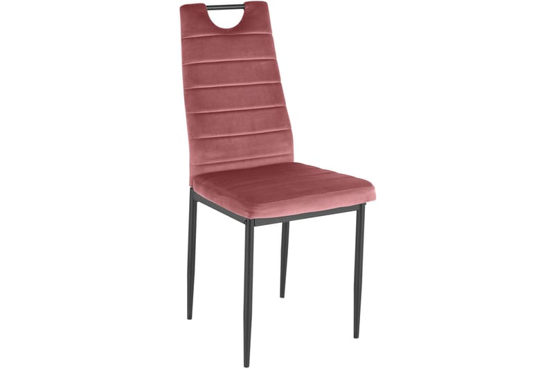 Spisestol Manning - Fløyel/Rosa - Møbler - Stoler - Spisestuestoler & kjøkkenstoler
