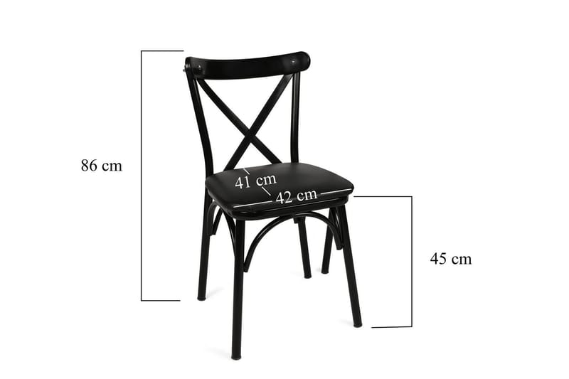 Spisestol Mirranch 4-pk - Svart - Spisestuestoler & kjøkkenstoler