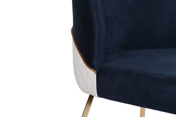 Spisestol Moyano - Gull/Mørkeblå - Møbler - Stoler - Spisestuestoler & kjøkkenstoler