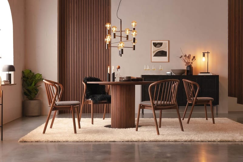 Spisestol Noira Valnøtt - Valnøtt / Brun - Møbler - Stoler - Spisestuestoler & kjøkkenstoler