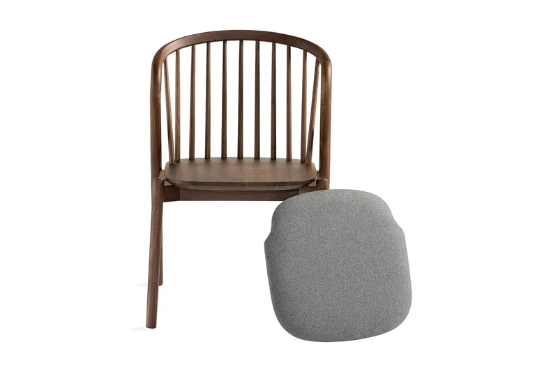 Spisestol Noira Valnøtt - Valnøtt / Brun - Møbler - Stoler - Spisestuestoler & kjøkkenstoler