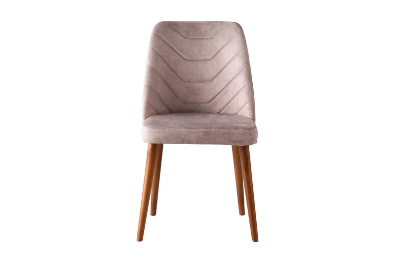 Spisestol Tirpsa - Valnøtt/Beige - Møbler - Stoler - Spisestuestoler & kjøkkenstoler