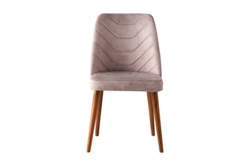 Spisestol Tirpsa - Valnøtt/Beige - Møbler - Stoler - Spisestuestoler & kjøkkenstoler