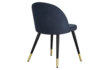 Spisestol uten armlener Concept 55 Valeri Spisestol Fløyel Svart/Messing - Møbler - Stoler - Spisestuestoler & kjøkkenstoler